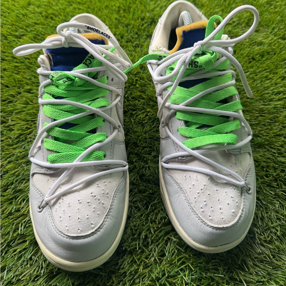 Nike White and Blue Sneakers